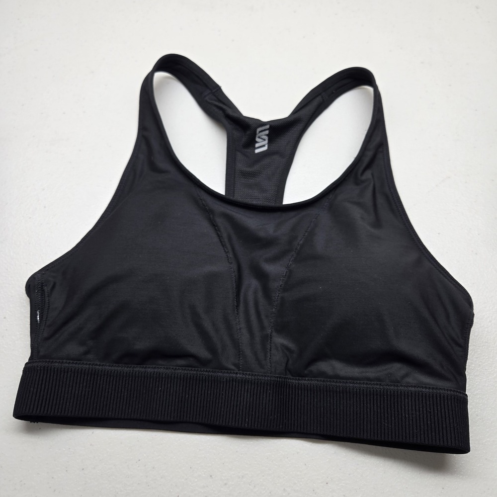 VRST‎ Women Sports Bra X-SMALL Black Wireless Knit Racerback